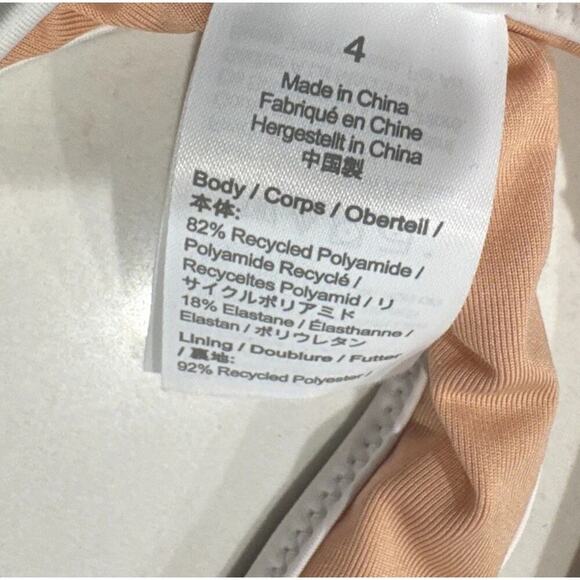 J. Crew Racerback One Piece In Stripe Swimsuit Womens Size 4 Green White Fun - Picture 6 of 7